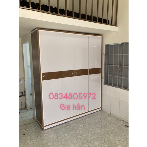 Tủ nhựa đài loan 4 cánh 1m8x1m6 freeship hcm 15km