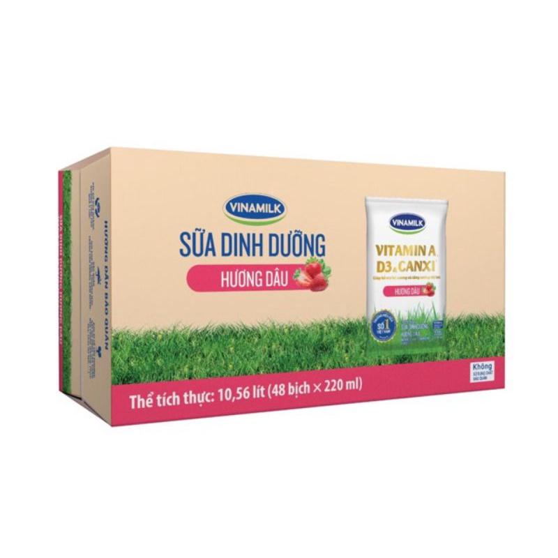 THÙNG SỮA BỊCH VINAMILK [ 220MLX 48 BỊCH ]