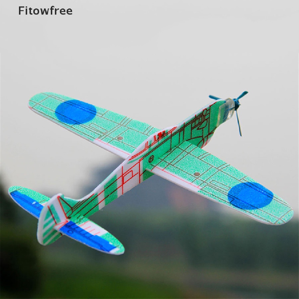 Fitw 19cm Hand Throw Flying Glider Planes Foam Airplane Party Bag Fillers Kids Toys FE