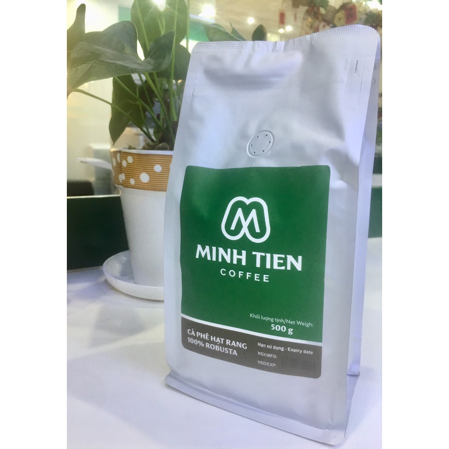 Cà phê rang xay, hạt rang Mitix 100% Robusta Minh Tien Coffee