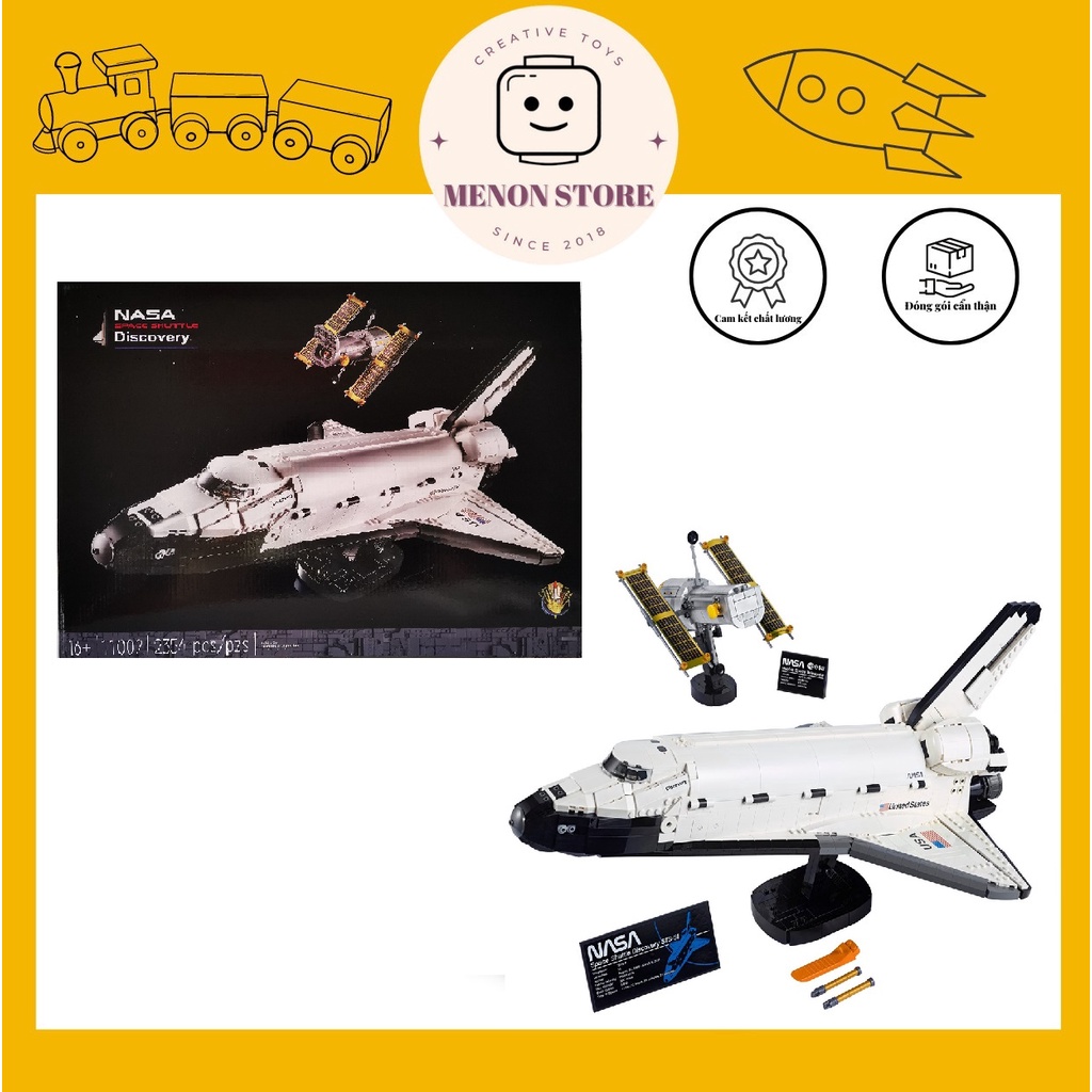 Đồ chơi xếp hình 89889 11002 63001 10283 Mô hình Tàu con thoi Nasa - Xếp hình thông minh