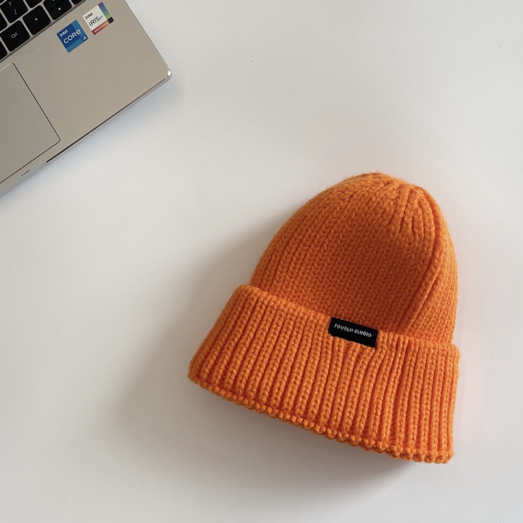 Mũ len chóp cao đơn màu cho bé trên 2 tuổi M878