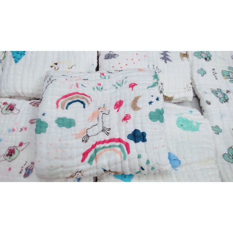 Khăn xô nhăn 6 lớp cho bé