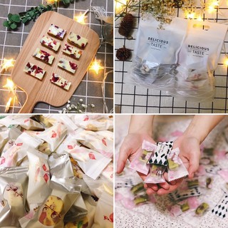Kẹo sữa hạt dinh dưỡng Nougat – Kẹo hạnh phúc homemade (Có túi zip sang trọng)