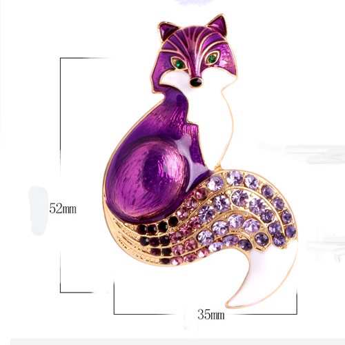 Ghim Cài Áo Hình Chú Cáo Nhiều Màu Dễ Thương