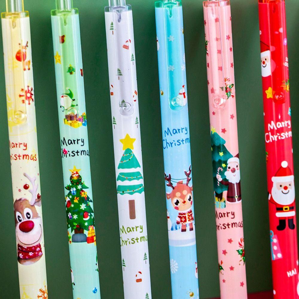 Bộ 12 Bút Mực Đen Chủ Đề Giáng Sinh
