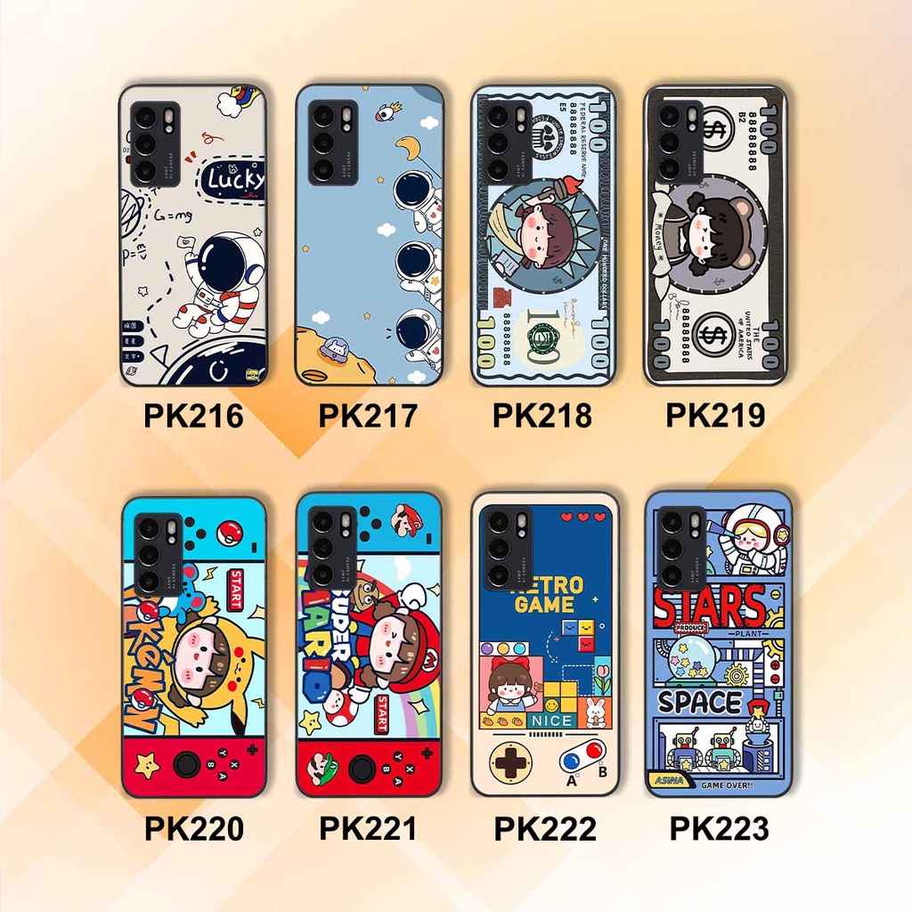 Ốp lưng Oppo Reno 6 5G / Reno 6Z 5G hình phi hành gia, roro jump, điện tử dễ thương - Giá rẻ tốt nhất