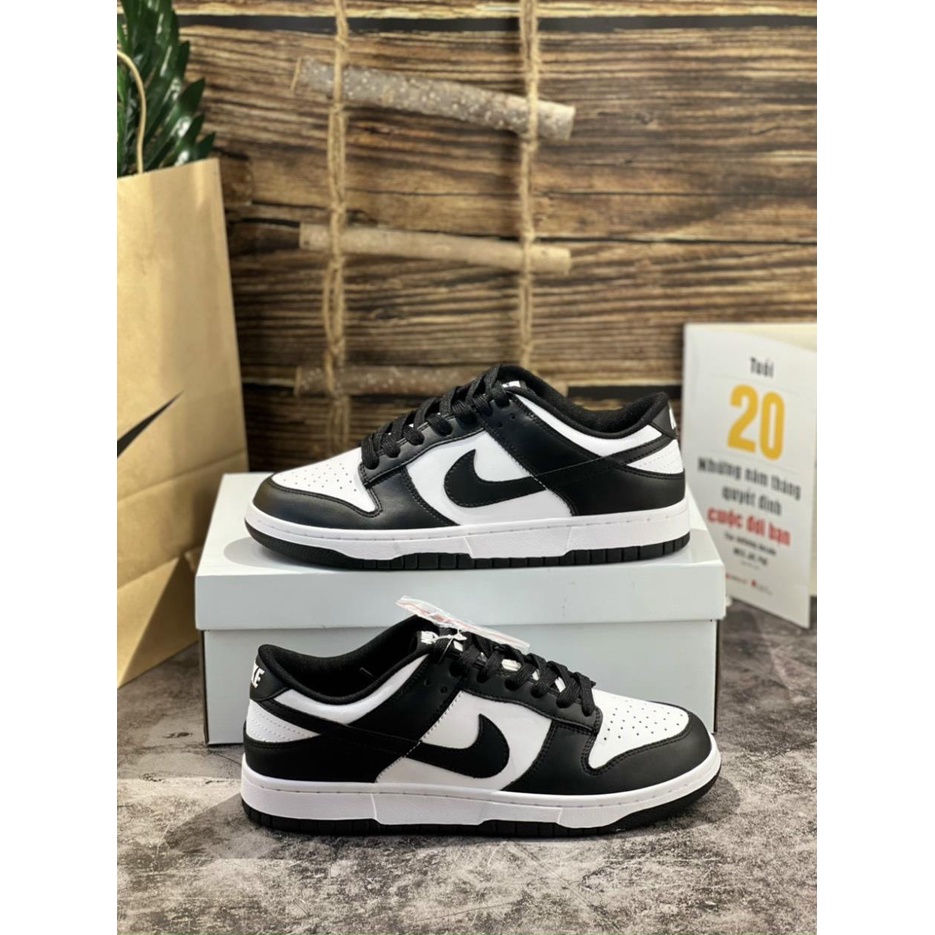 Giày Sneaker SB Dunk Đen Trắng Nam Nữ Thể Thao Cổ Thấp Bản Best Quality