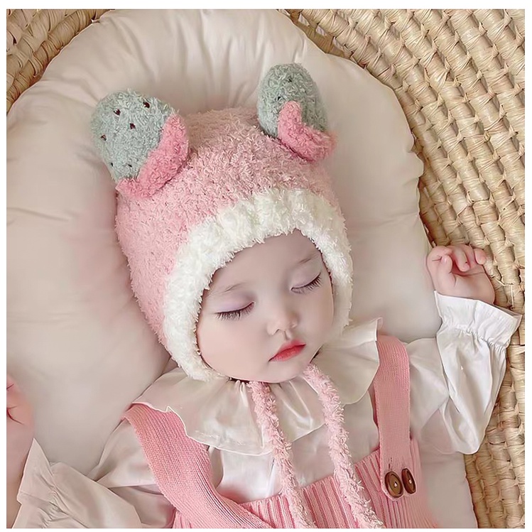 Mũ len lông cừu cho bé hình hoa quả cực dễ thương Hatalo phù hợp trẻ em từ 5 đến 36 tháng tuổi ML18