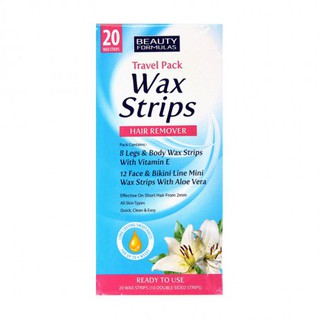 Miếng Dán Tẩy Lông Beauty Formulas Wax Strips
