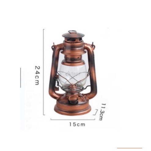 đèn bão đèn dầu chống bão trang trí derco phong cách cổ điển cao 24.5cm