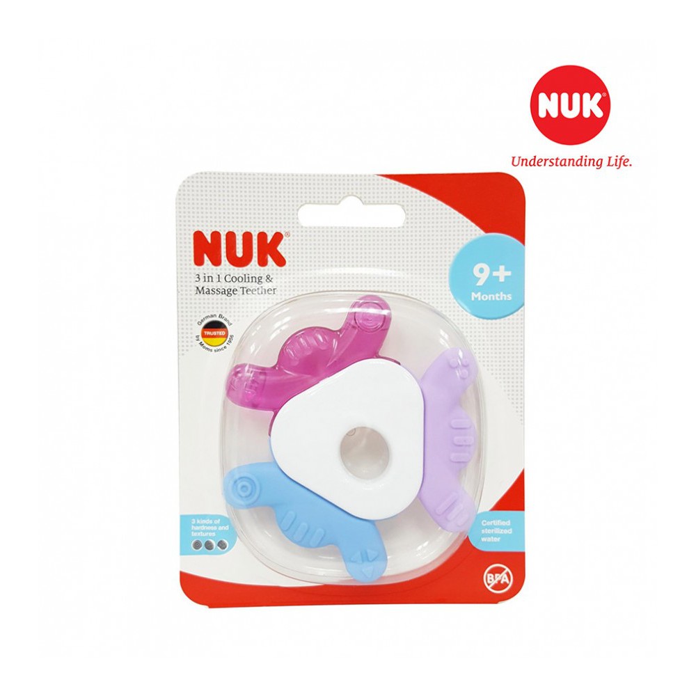 (CHÍNH HÃNG CÓ TEM PP) GẶM NƯỚU NUK 3IN1 VÀ LẠNH