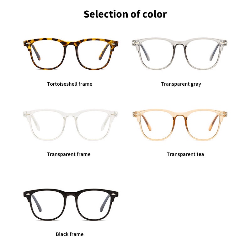 Kính Mát Gọng Tròn Lớn Trong Suốt Phong Cách Retro Thời Trang Cho Nam Nữ