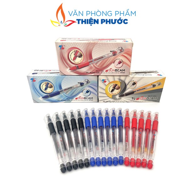 Bút Gel Thiên Long nhiều màu Sunbeam 08  - Bút viết mực gel THIỆN PHƯỚC