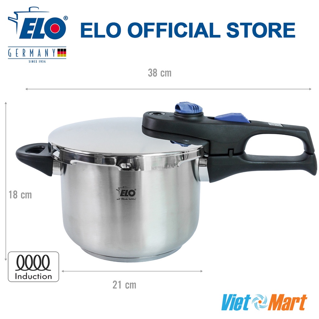 Nồi áp suất Elo Praktika XS Darling 3,2L Ninh Hầm Nấu Đa Năng Cực Nhanh