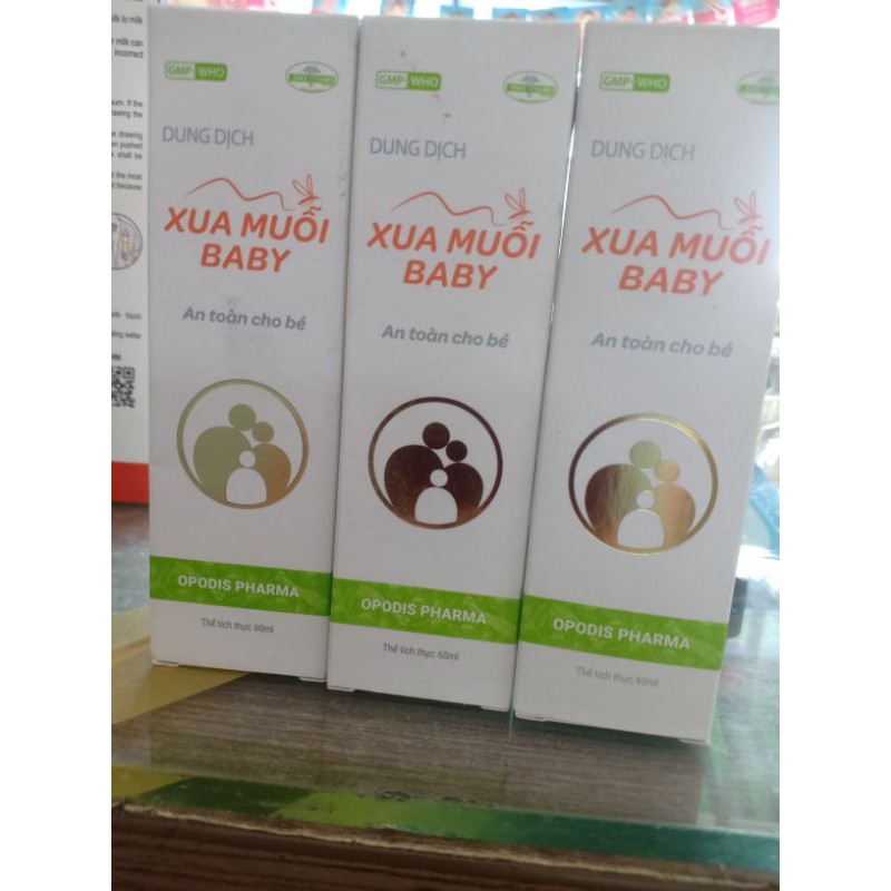 Xua muỗi baby. An toàn cho bé từ 6 tháng tuổi, phụ nữ có thai