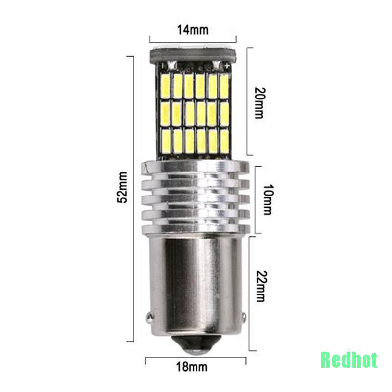 Bộ 2 Đèn Canbus 1156 15 Smd Ba15S P21W 6000k Ánh Sáng Trắng Cho Xe Hơi