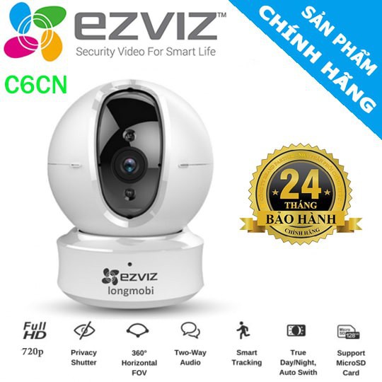 [Ezviz] Camera quay quét wifi 1 MegaPixel C6CN 720P