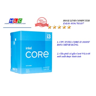 Cpu intel core i3 10105f box chín hãng