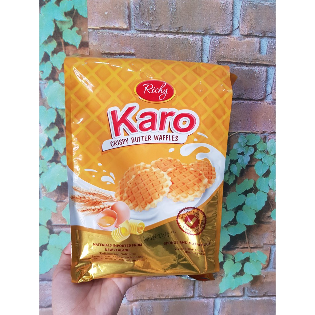 [MỚI] Bánh Karo bơ trứng giòn Richy túi 150gr