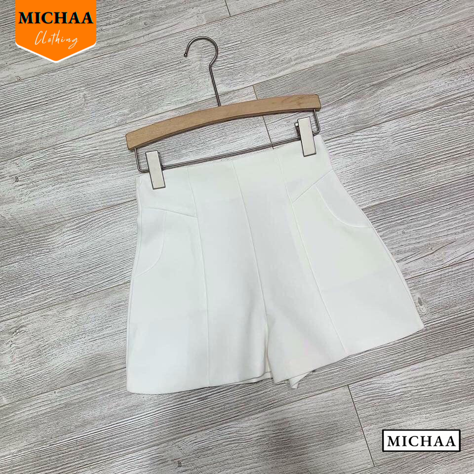Quần SHORT TRƠN Lưng Cao Nữ Chất Tuyết Mưa, Quần Nữ Thời Trang - MICHAA QU09