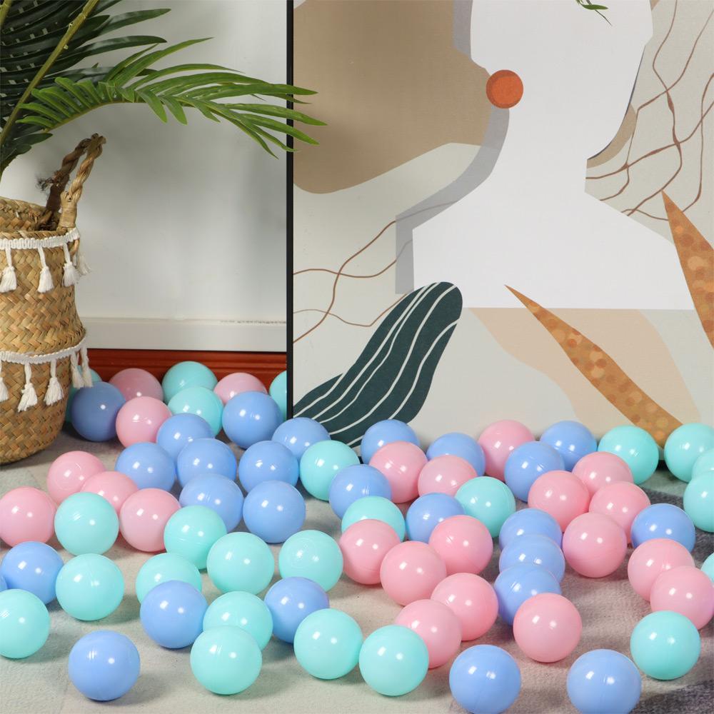 Bộ 100 Bong Bóng Nhựa Mềm Hình Sóng Biển Vui Nhộn