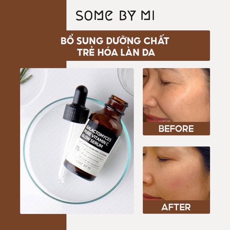 Tinh Chất Some By Mi Dưỡng Sáng Da, Ngừa Lão Hóa Galactomyces Pure Vitamin C Glow Serum 30ml