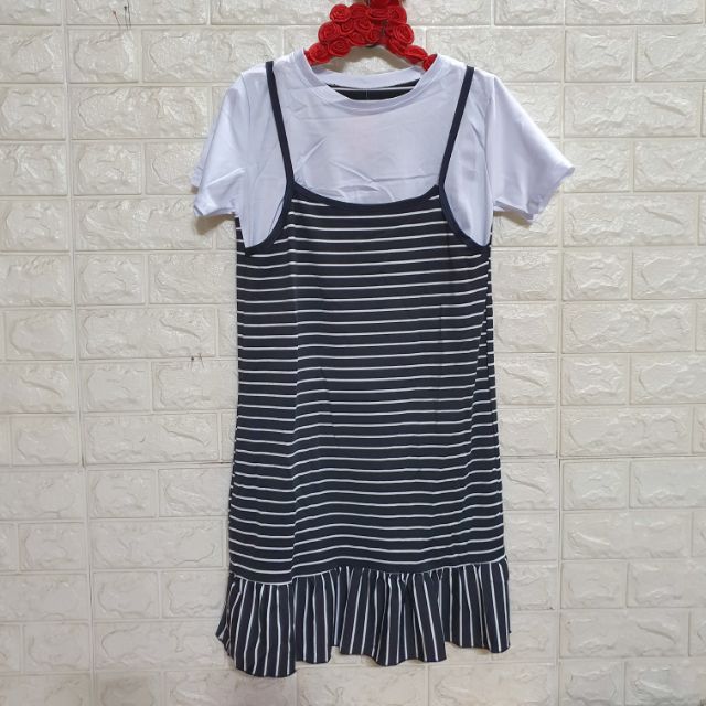 Đầm suông yếm, phom 55kg