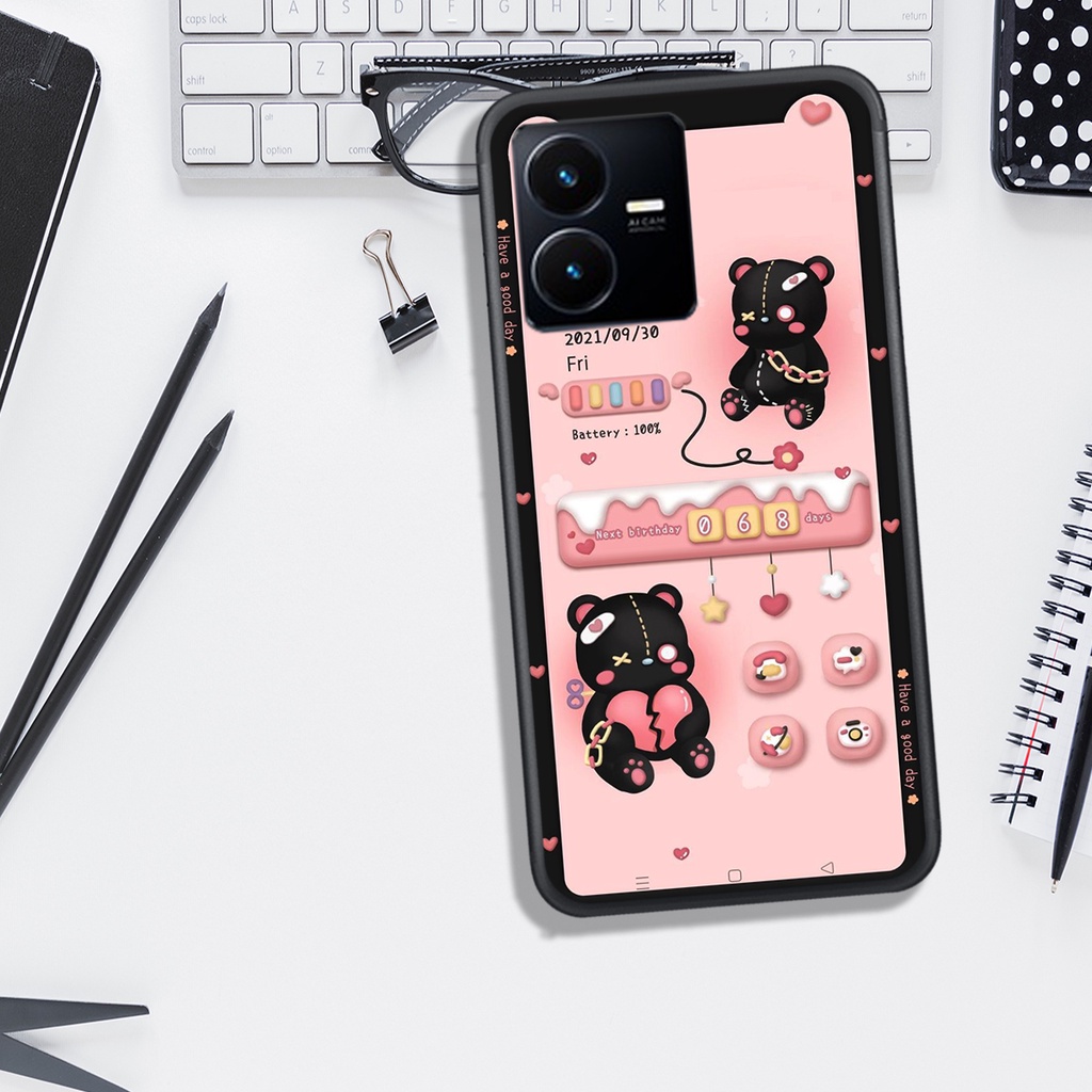 ỐP LƯNG VIVO Y16- Y02S - Y22S, IN HÌNH.GẤU CUTE BAO ĐẸP.
