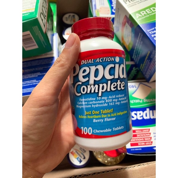 🍀Viên ngậm Pepcid giảm ợ nóng 100v, 50v nhập Mỹ
