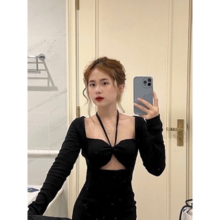 ĐẦM BODY XẺ NGỰC CÓ MÚT