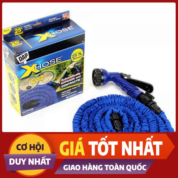 🔏Hàng Loại 1🔏 Vòi Rửa Xe, Tưới Cây, Vòi Xịt Rửa Thông Minh Giãn Nở Magic Hose Giãn Nở 15/30M