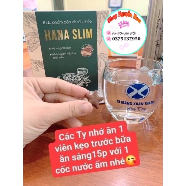 Kẹo giảm cân HANA SLIM- Hỗ Trợ Giảm Cân Không Cần Ăn Kiêng.Đảm bảo hiệu quả sau 1 liệu trình
