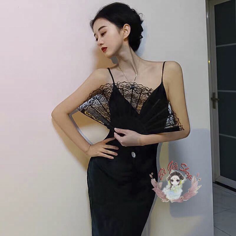 Quạt lông ren đạo cụ chụp hình
