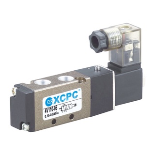 Van điện từ khí nén 4v110-06 xcpc ren 1/8" 9.6mm