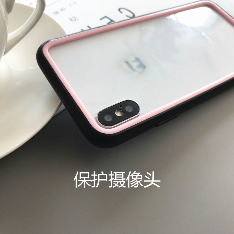 Ốp Điện Thoại Cao Su Mềm Bo Viền Chống Sốc Màu Trong Suốt Cho Iphone 12Promax 11 Xs XR 8plus 7