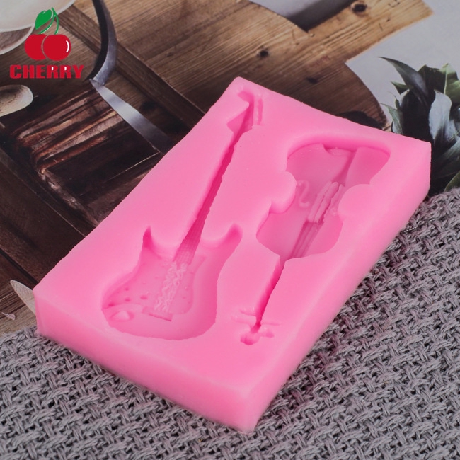 Khuôn Silicone Làm Bánh Tạo Hình Đàn Violin Độc Đáo