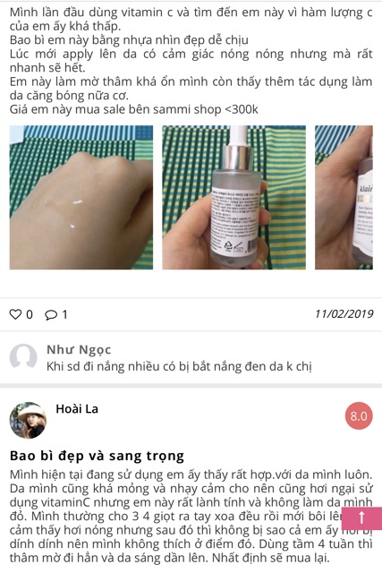 Serum VitaminC Tươi Klairs Freshly Juiced
