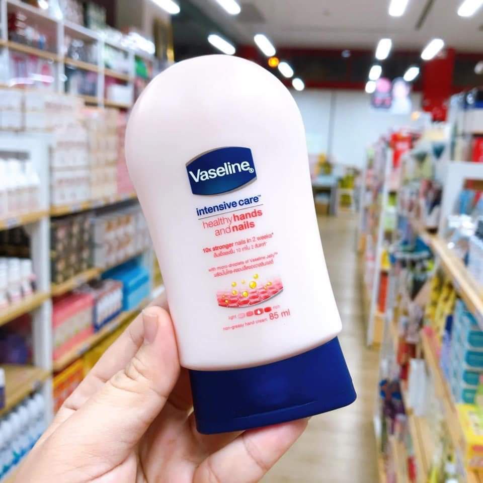 Kem Dưỡng Da Tay Và Móng Vaseline Intensive Care Healthy Hands And Nails Hand Cream 85ml