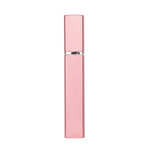 Chai chiết nước hoa 10ml vỏ nhôm vuông ruột thủy tinh trong suốt - lọ chiết nước hoa 10ml thủy tinh dạng xịt