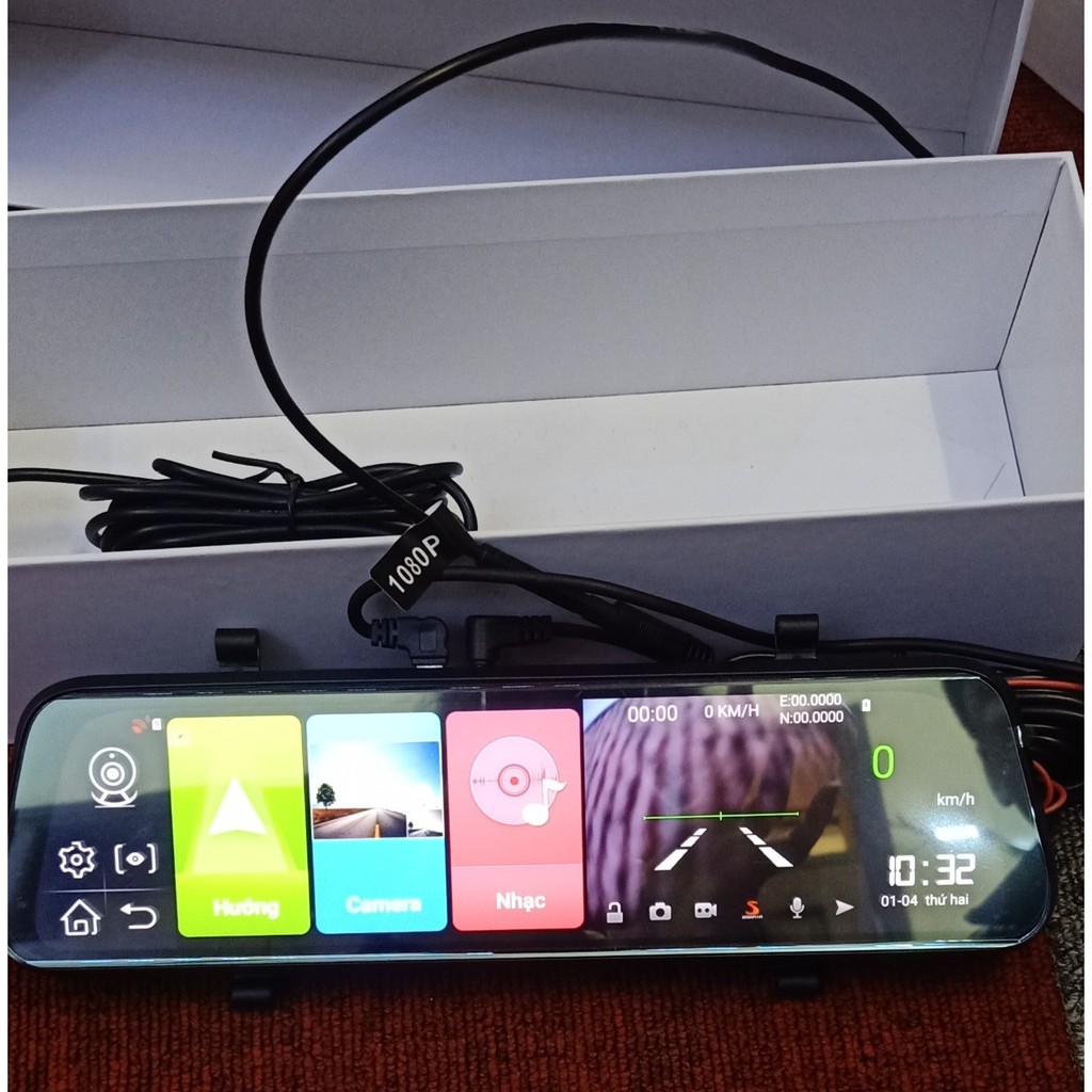 Camera hành trình màn gương Android 4G, Wifi,GPS . tặng thẻ nhớ 32GB | BigBuy360 - bigbuy360.vn