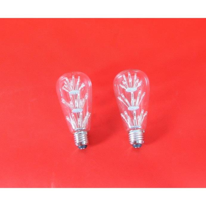 Bộ 3 bóng đèn led trang trí pháo hoa hình ST64, đèn trang trí độc đáo