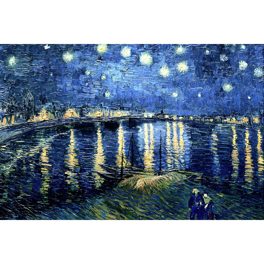 Puzzle Van Gogh 1000pcs Glow in the dark