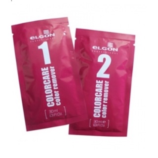 Elgon color remover - bộ sản phẩm rửa màu tóc 30ml x 2