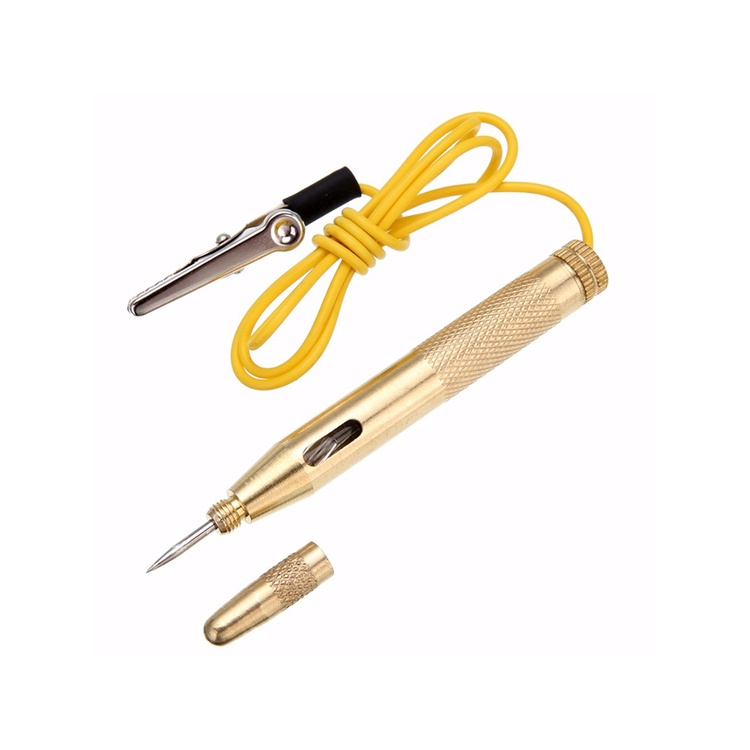 Bút Thử Điện 6V-24V Bằng Đồng Chuyên Dụng Cho Xe Hơi / Tàu Thuyền