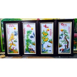 Chỉ 250.000 1 bộ tranh thêu rồi chưa khung khách mua về chỉ việc làm khung thôi ạ