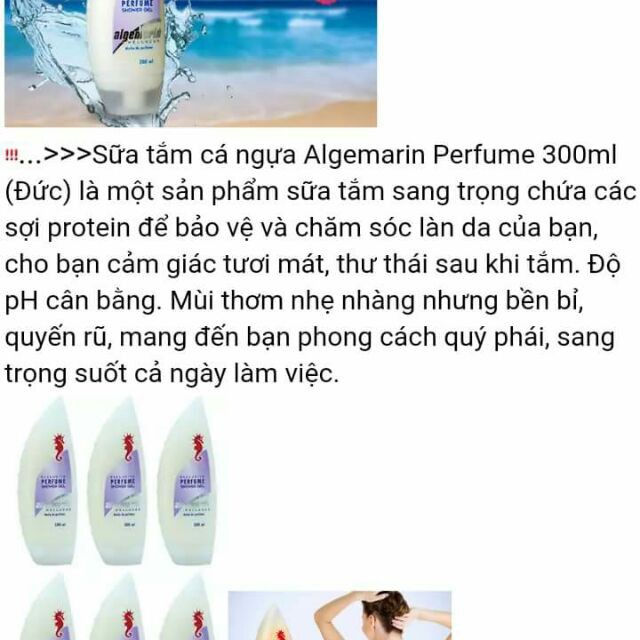 Sữa Tắm Cá Ngựa Đức mẫu mới vuông 300ml - có vòi 500ml lưu hương cực lâu!