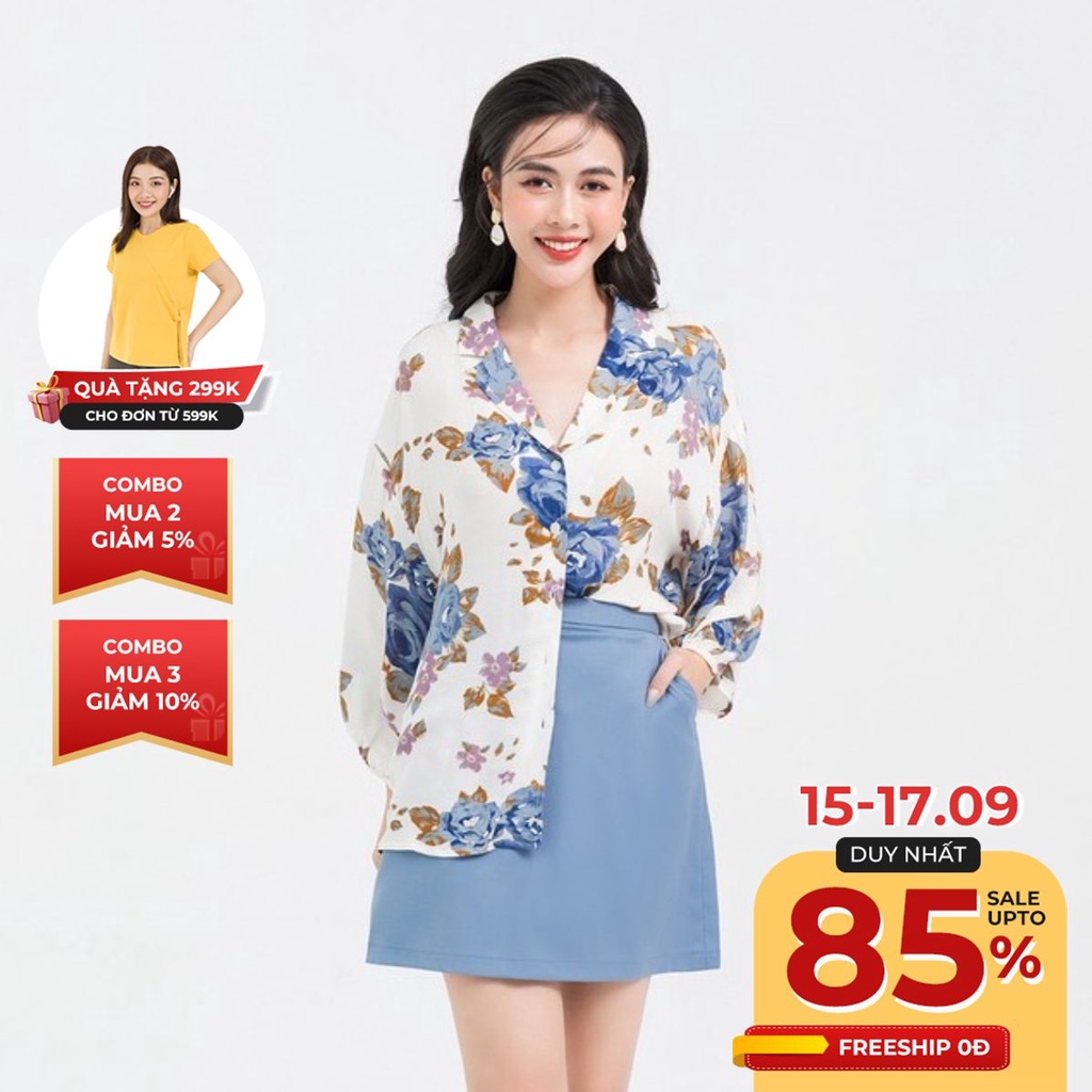 Áo sơ mi nữ oversized LAMER L61H21Q014