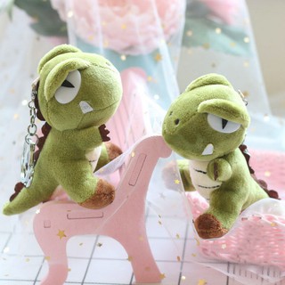 Móc khóa dễ thương bằng vải lông hình khủng long koala đáng yêu