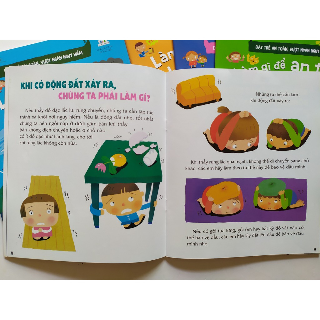 Sách -  Dạy Trẻ An Toàn, Vượt Ngàn Nguy Hiểm - Combo 5 Cuốn | BigBuy360 - bigbuy360.vn